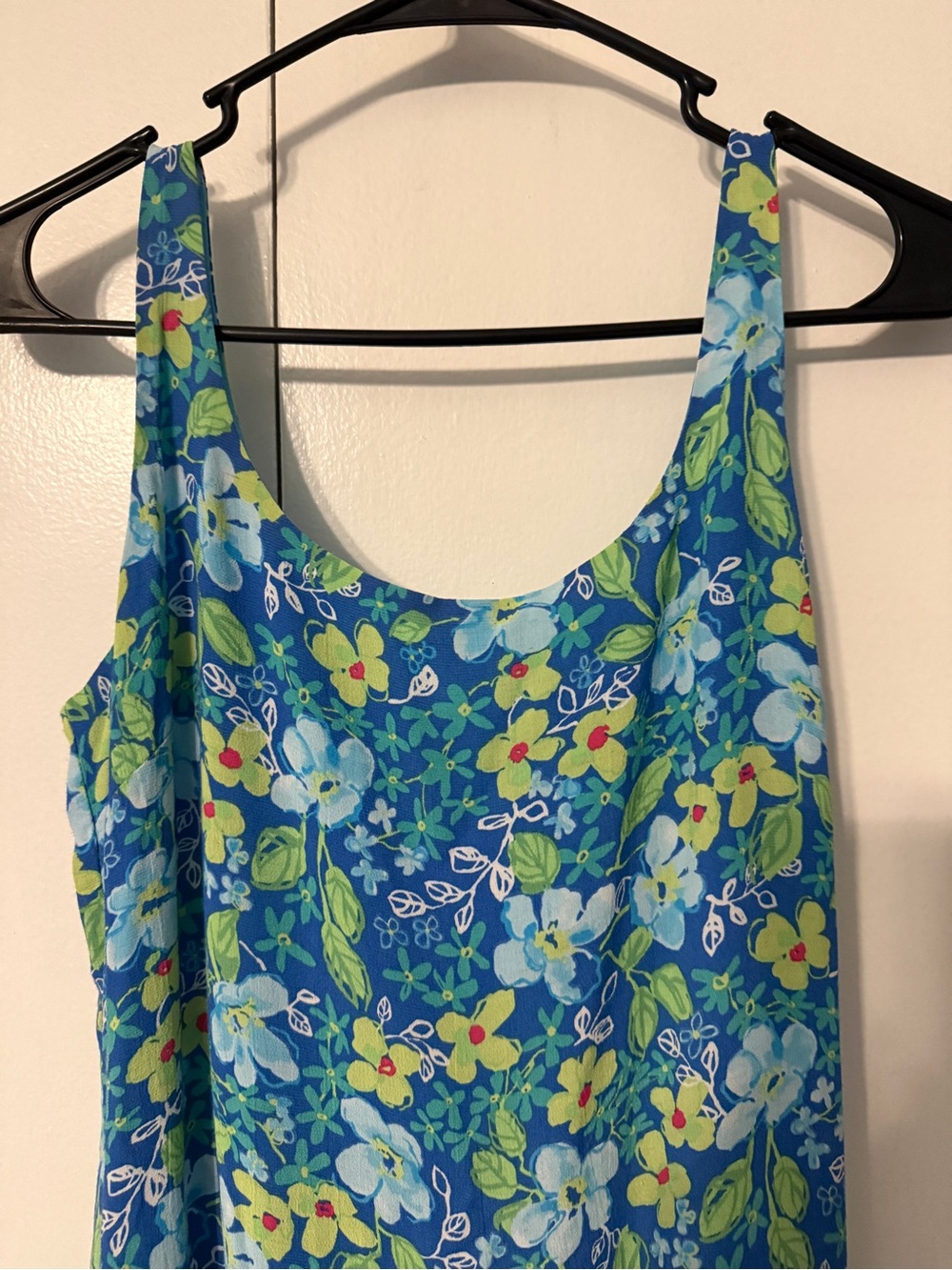 Sigrid Olsen Blue Floral Sleeveless Dress